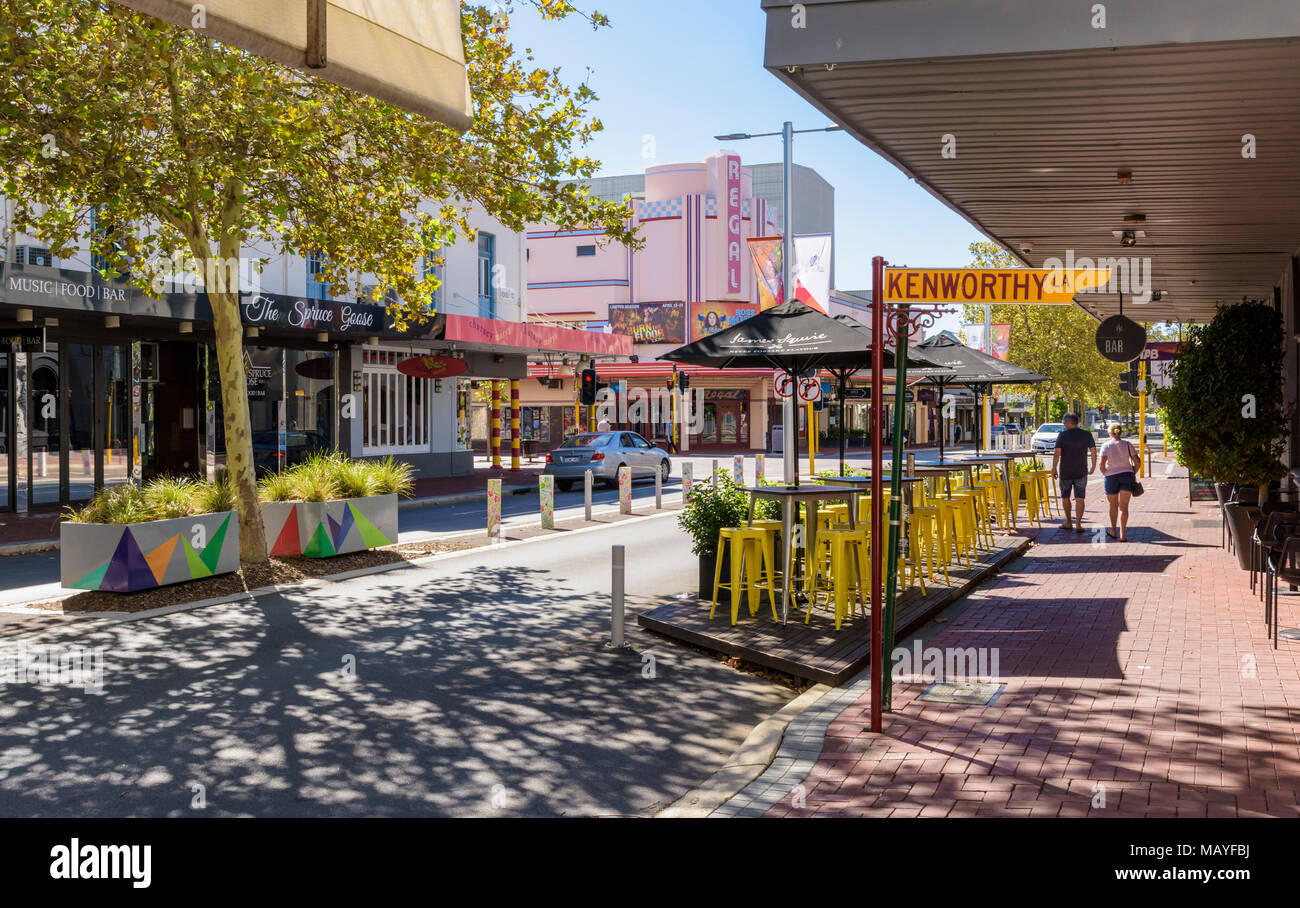 Entertainment area of Hay St and Rokeby Road, Subiaco, Perth, Western Australia Stock Photo