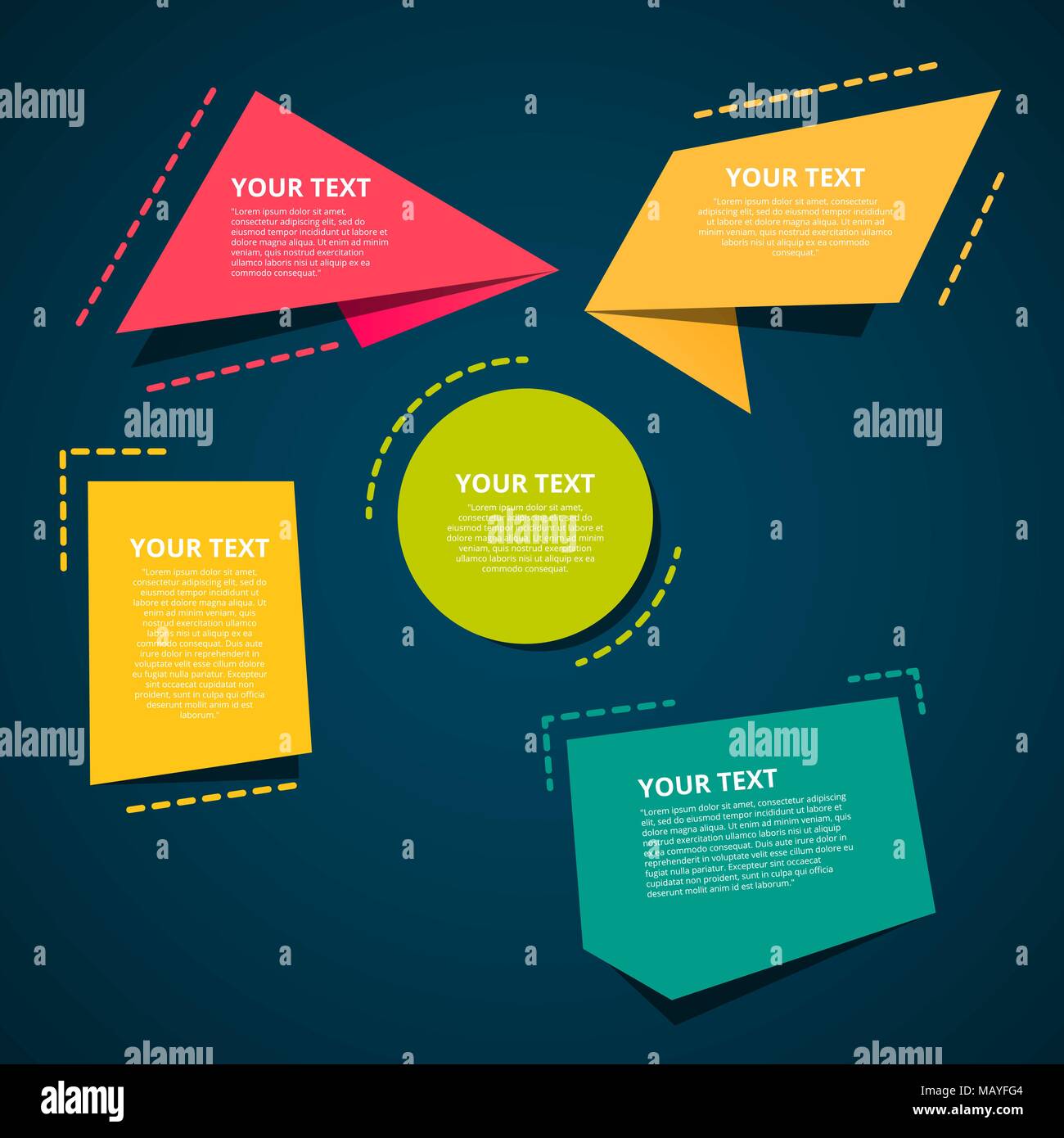 Style text templates speed origami for banner Vector abstract geometric ...