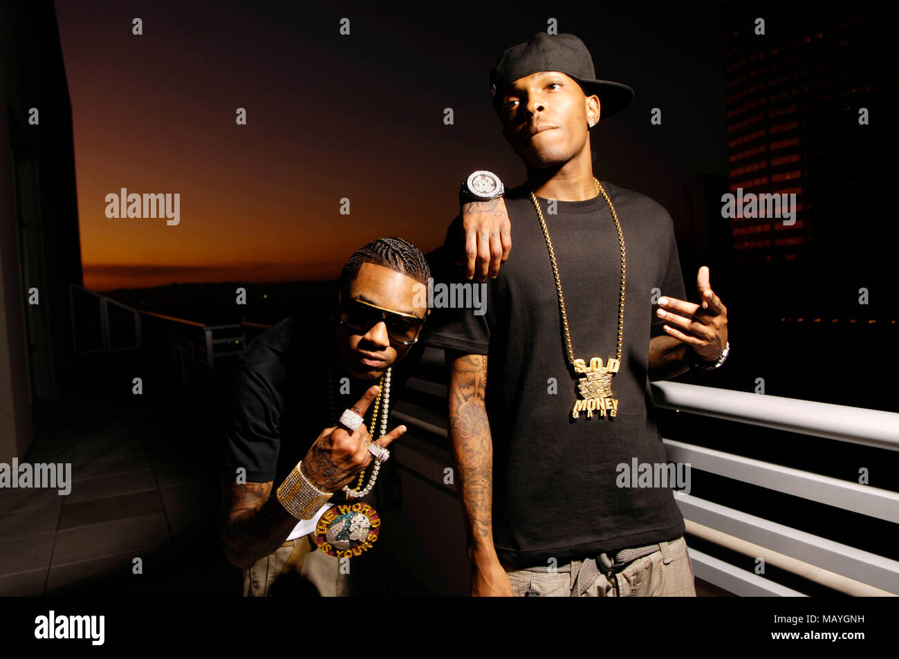 Deandre Way aka Soulja Boy Tell 'Em and JBar portrait on September 25 ...