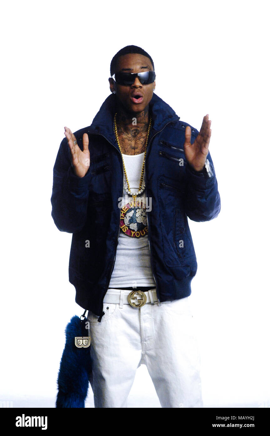 Rapper Deandre Way aka Soulja Boy on set for Soulja Boy Tell 'Em Pretty  Boy Swag music video on February 11, 2010 in Los Angeles, California Stock  Photo - Alamy