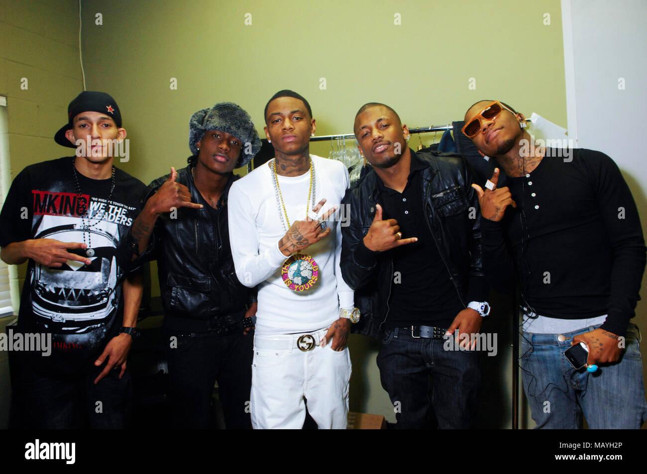 Rappers Khleo Thomas, Deandre Way aka Soulja Boy, Audio Push