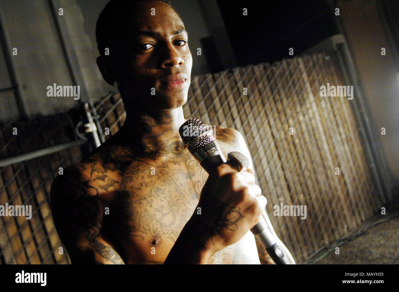 Rapper Deandre Way aka Soulja Boy on set for Soulja Boy Tell 'Em music ...