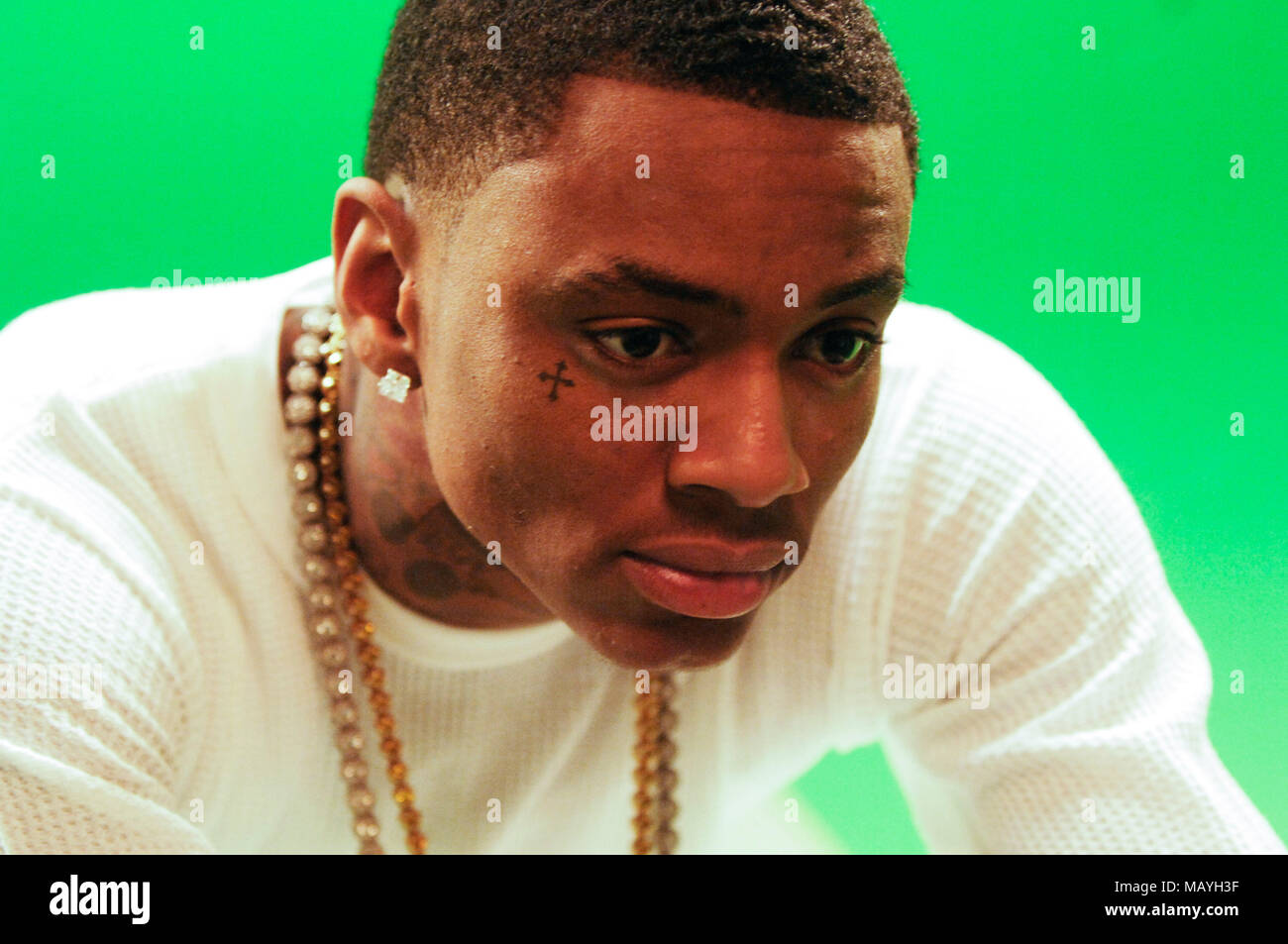 Rapper Deandre Way aka Soulja Boy on set for Soulja Boy Tell 'Em 