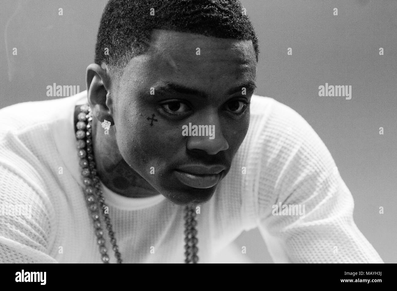 Rapper Deandre Way aka Soulja Boy on set for Soulja Boy Tell 'Em "2