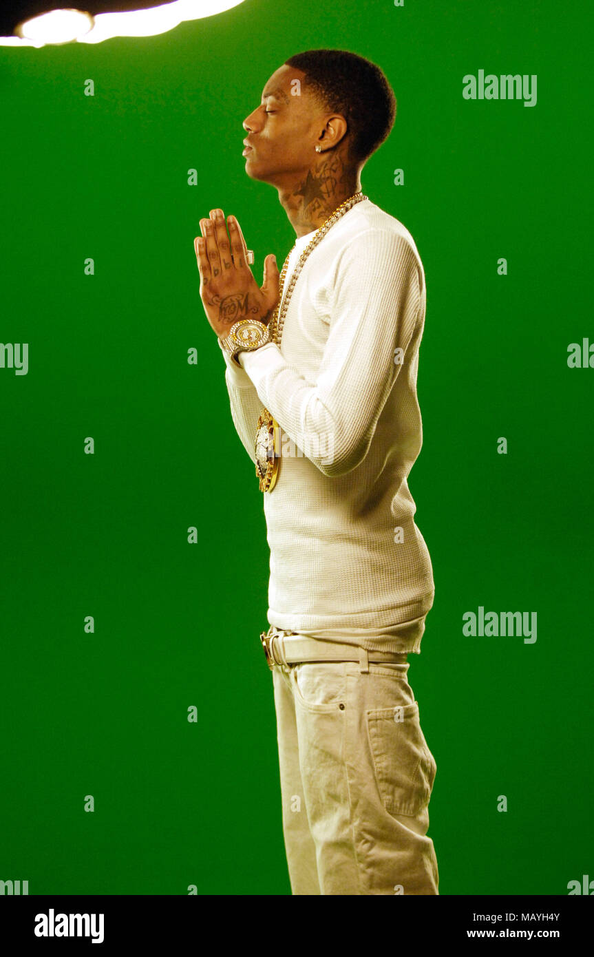 Rapper Deandre Way aka Soulja Boy on set for Soulja Boy Tell 'Em 
