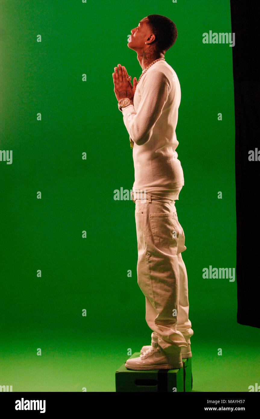 Rapper Deandre Way aka Soulja Boy on set for Soulja Boy Tell 'Em 