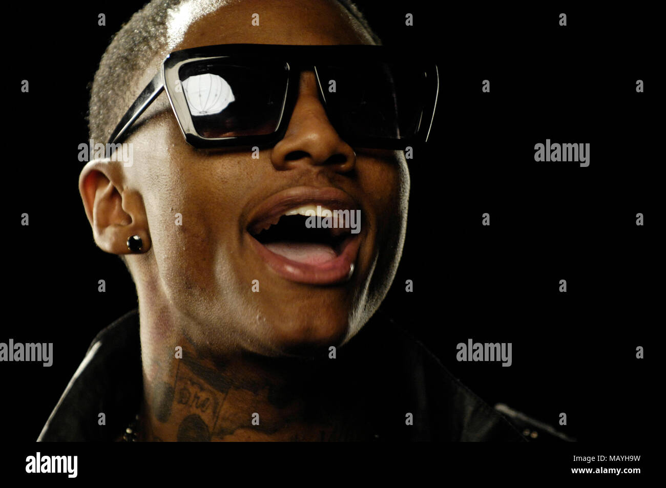 Rapper Deandre Way aka Soulja Boy on set for Soulja Boy Tell 'Em 
