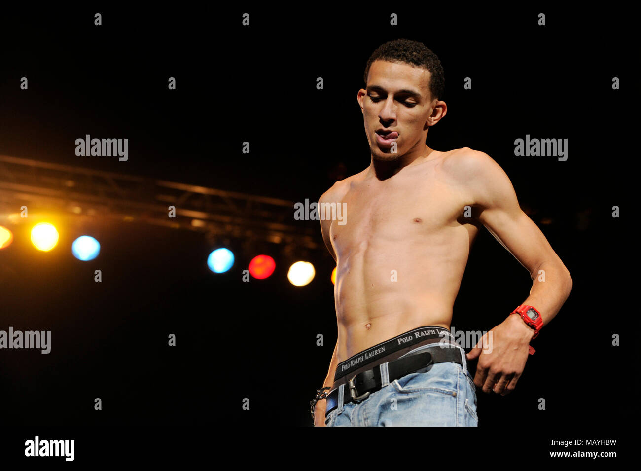 Khleo Thomas performs at the Summer Explosion at LA sports arena on August  20, 2011 in Los Angeles, California Stock Photo - Alamy