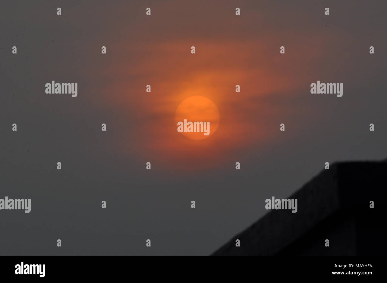 view of sun set Stock Photo - Alamy