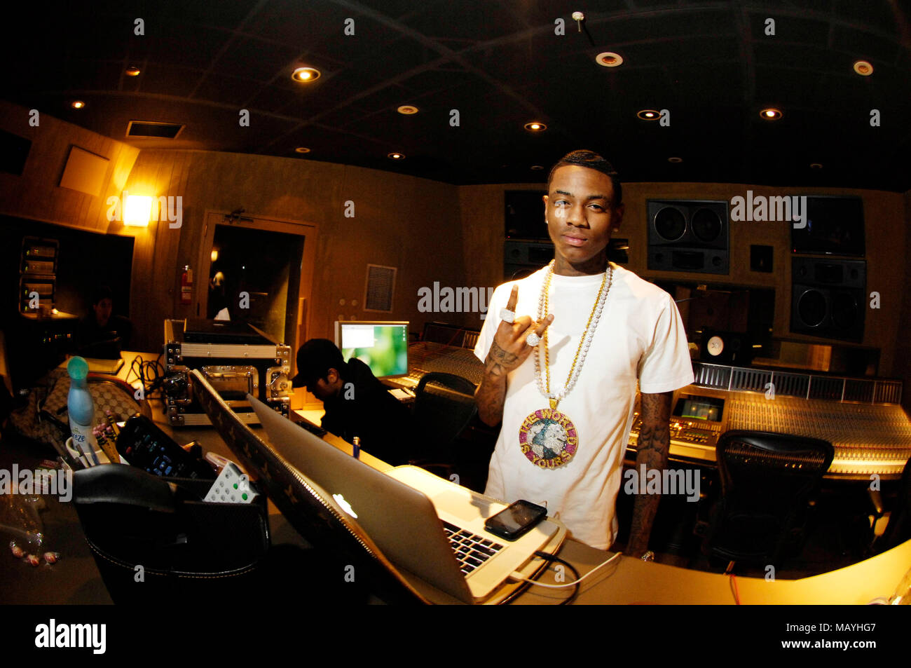 EXCLUSIVE Rapper Soulja Boy Tell Em at the Record Plant in Los Angeles  Stock Photo - Alamy
