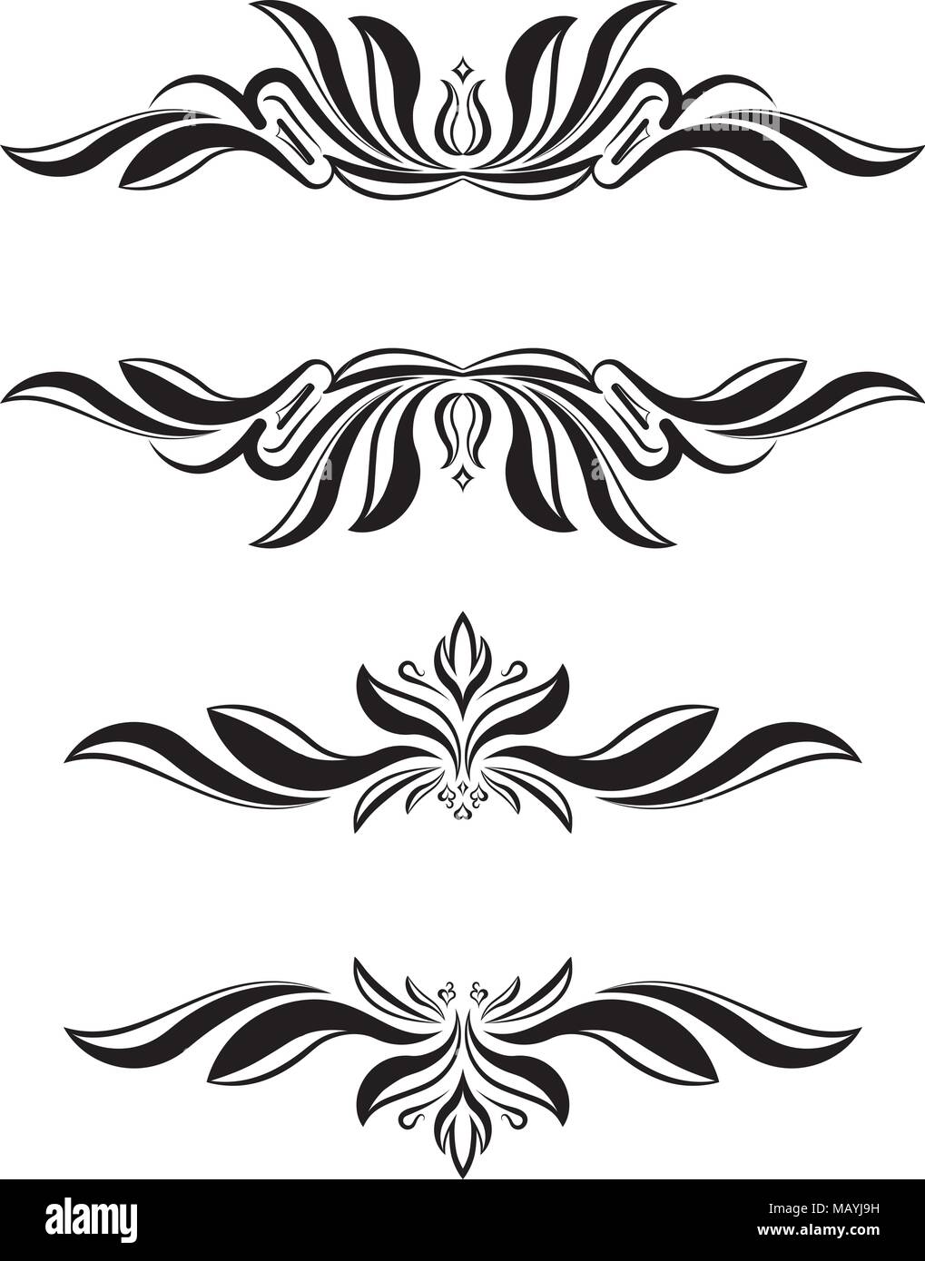 Pair of elegant text frames for your design Stock Vector Image & Art ...