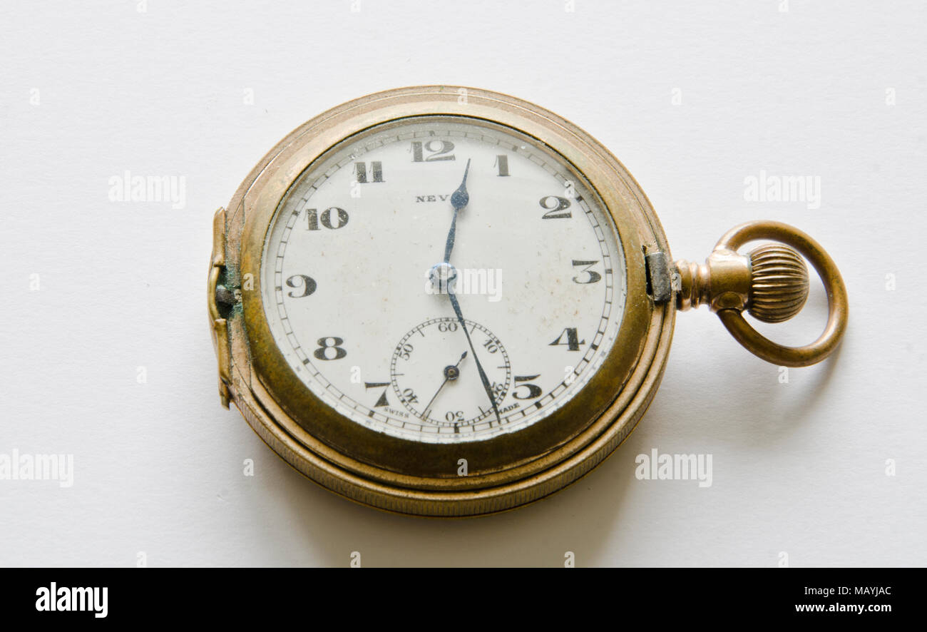 Antique mechanical pocket watch Stock Photo - Alamy
