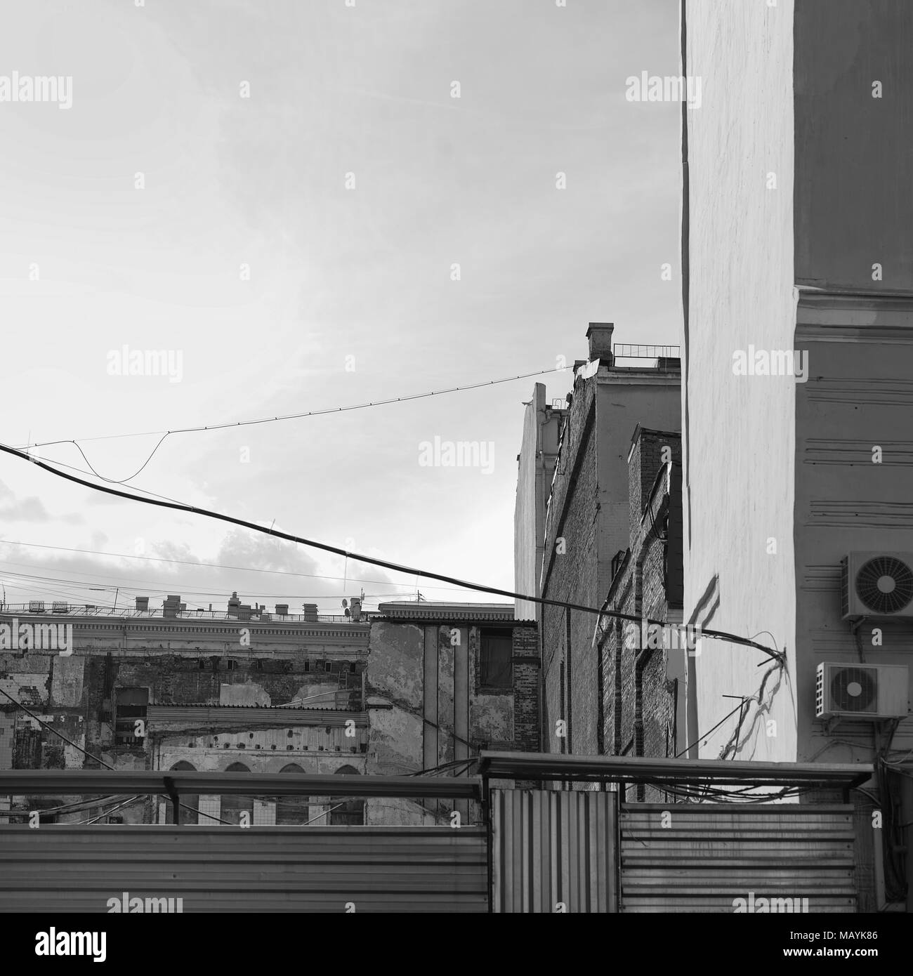 Ruined city walls Black and White Stock Photos & Images - Alamy