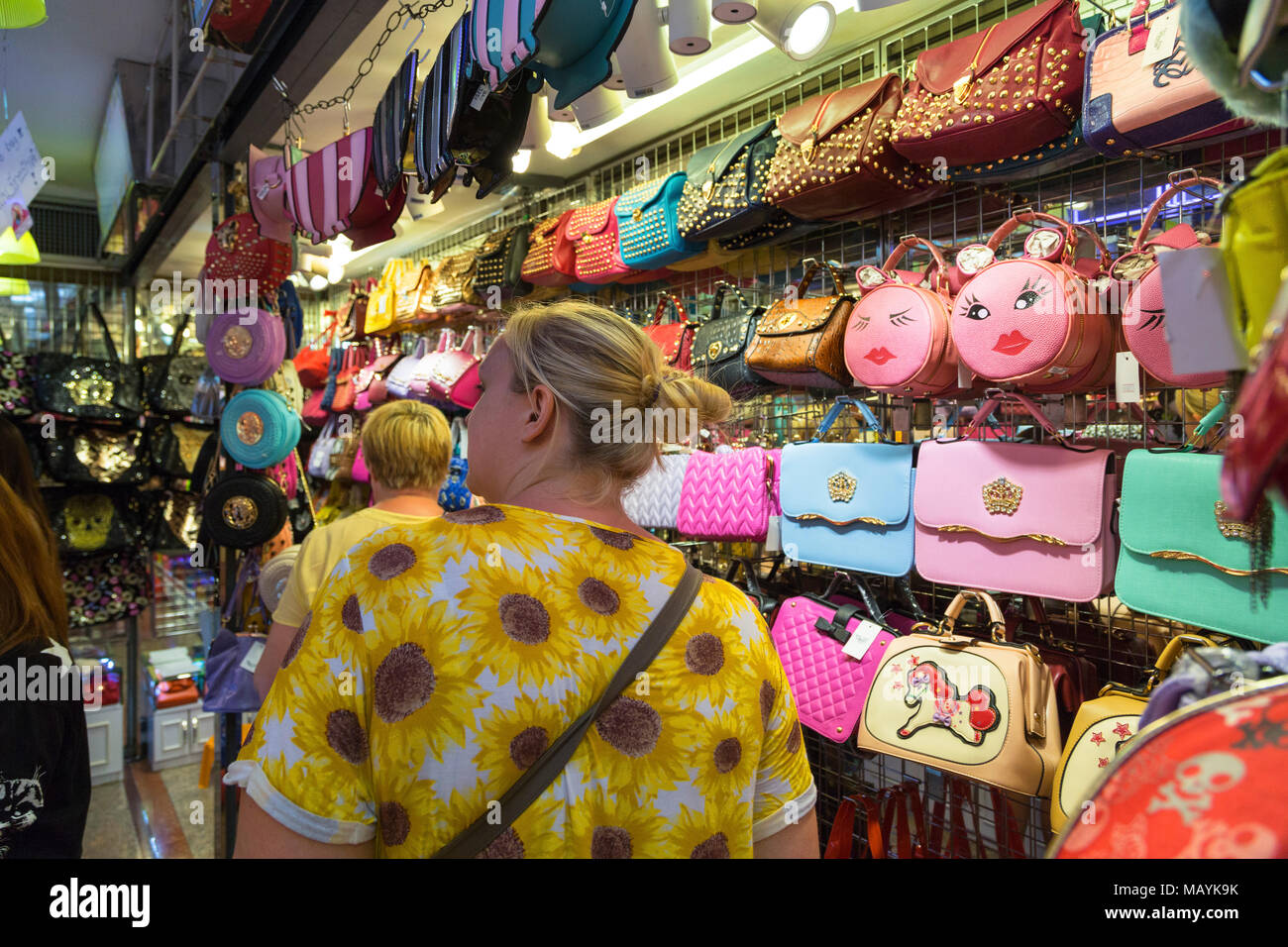 Bangkok, Thailand: Vendor Selling Handbags Editorial Stock Image - Image of  bags, road: 55438234