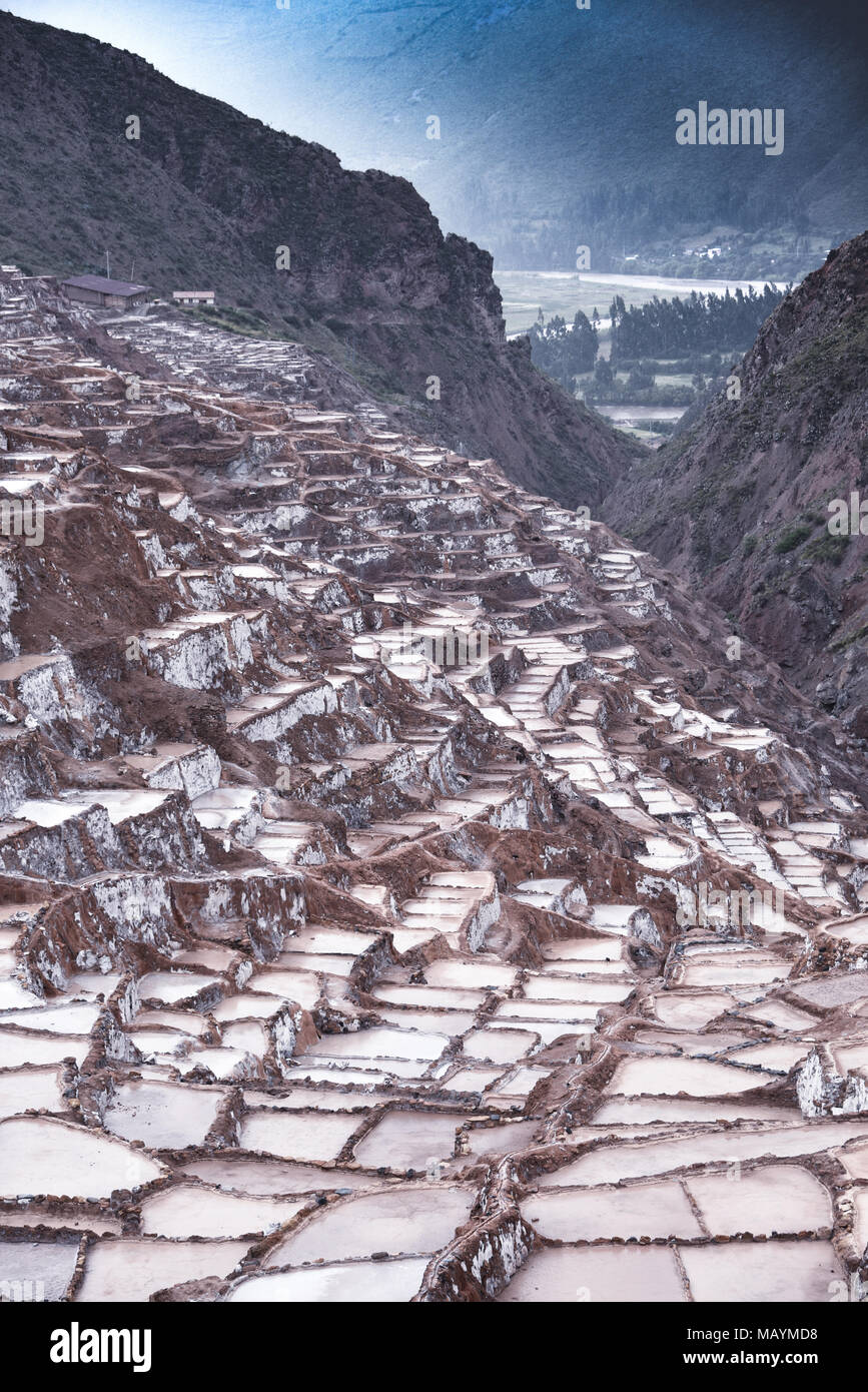 Salinas de Maras, manmade salt mines in the Sacred Valley near Cusco