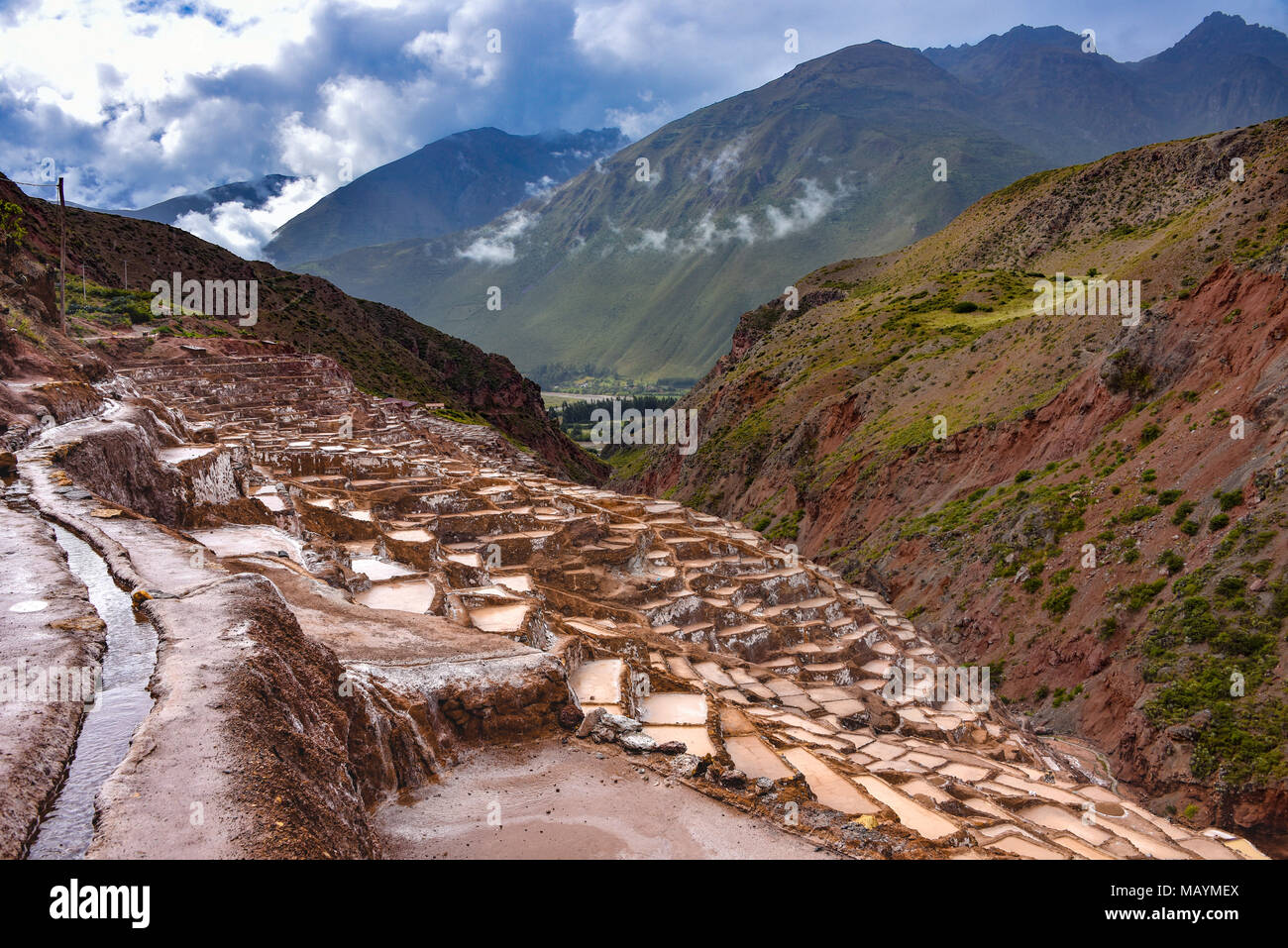 Salinas de Maras, manmade salt mines in the Sacred Valley near Cusco
