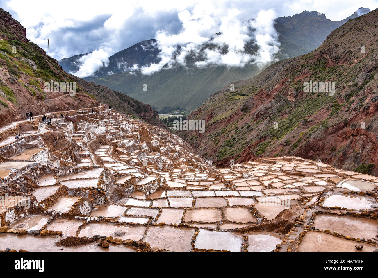 Salinas de Maras, manmade salt mines in the Sacred Valley near Cusco