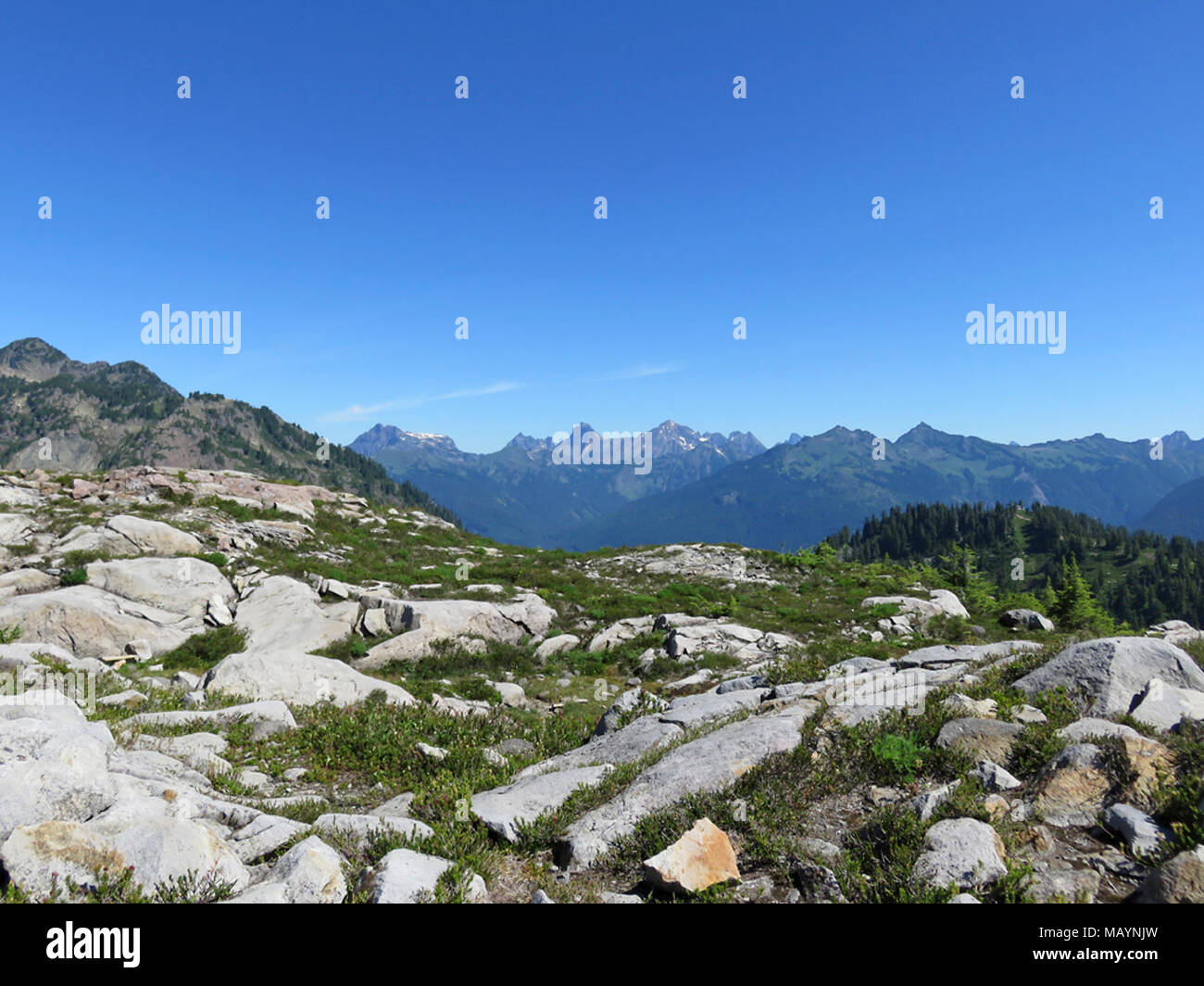 Artist Point at Mt Baker-Snoqualmie NF in Washington Stock Photo