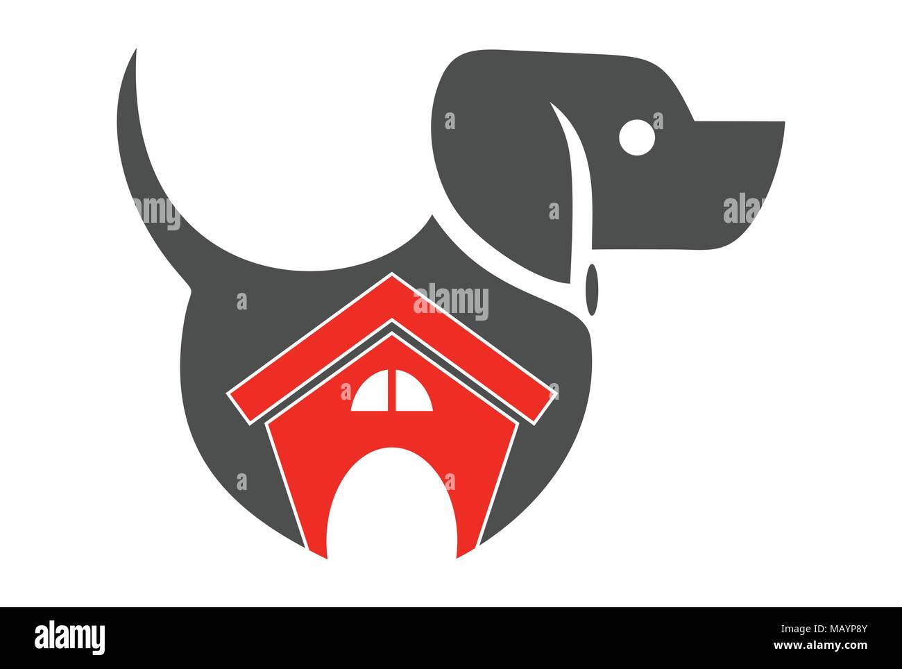 house home dog logo icon Stock Vector