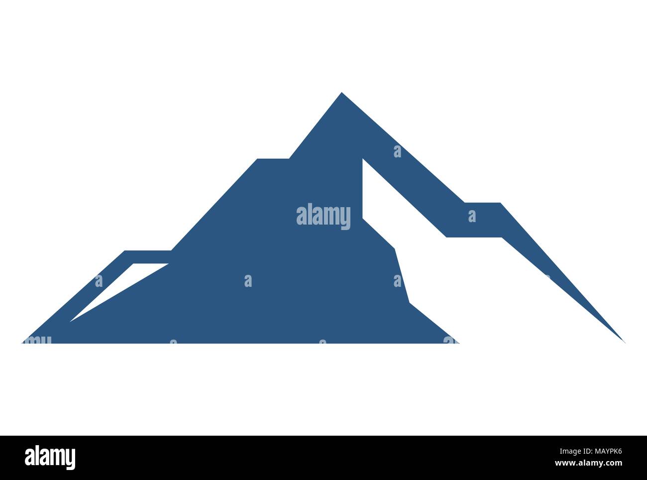 mountains abstract logo icon vector Stock Vector