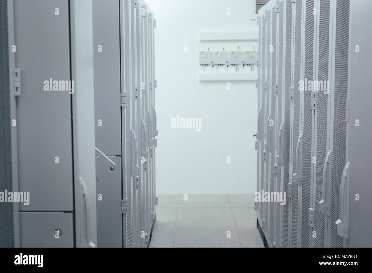 Server room details Stock Photo Alamy