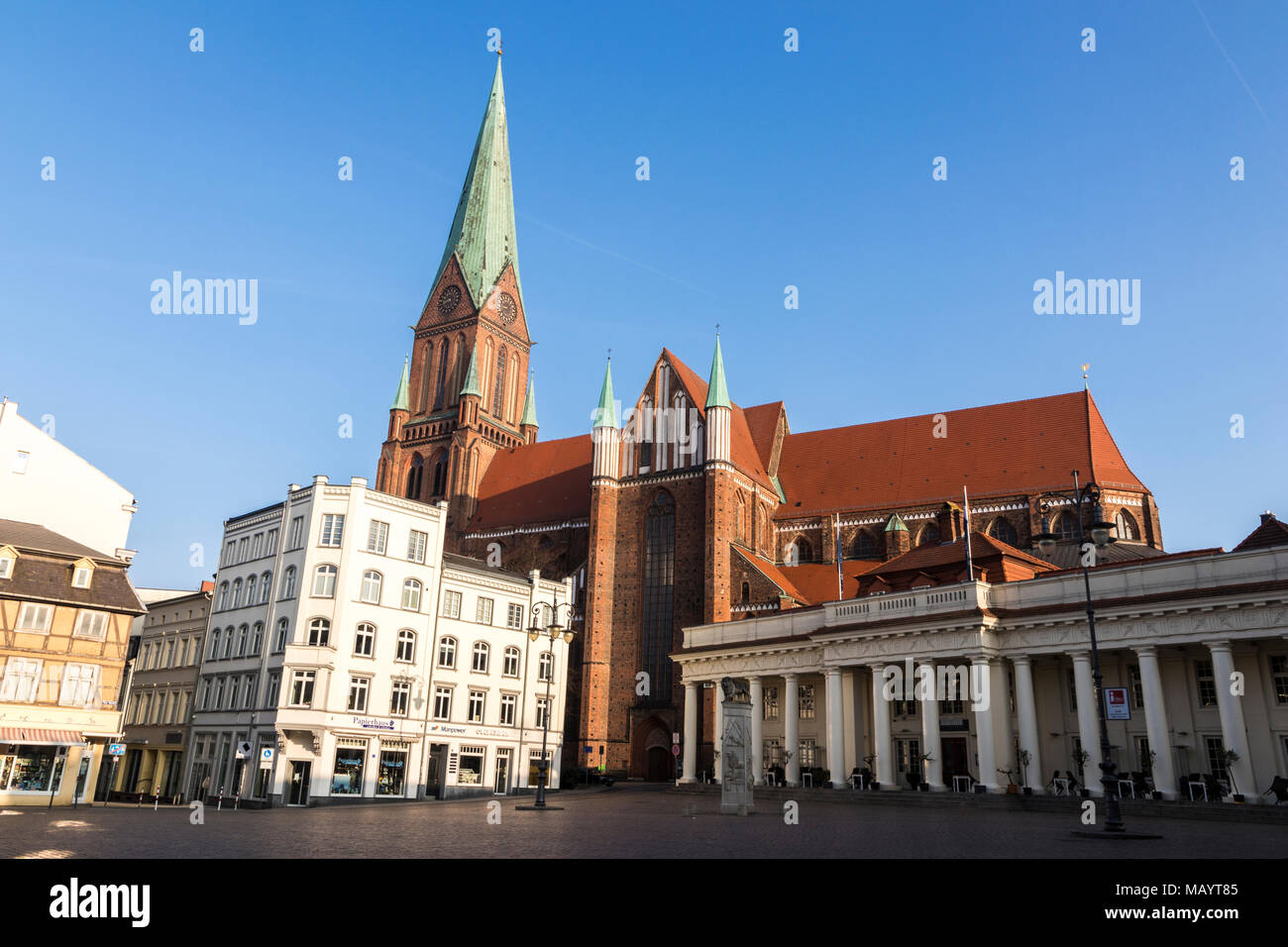 Schwerin, Germany. Views of Schwerin Cathedral (Schweriner ...