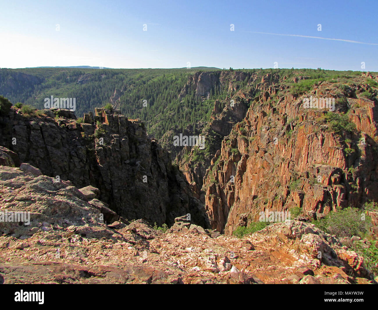 Black Canyon of The Gunnison NP in CO Stock Photo