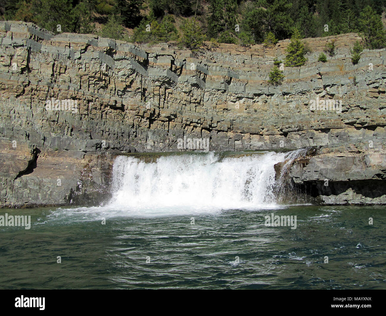 Kootenai Falls in MT Stock Photo - Alamy