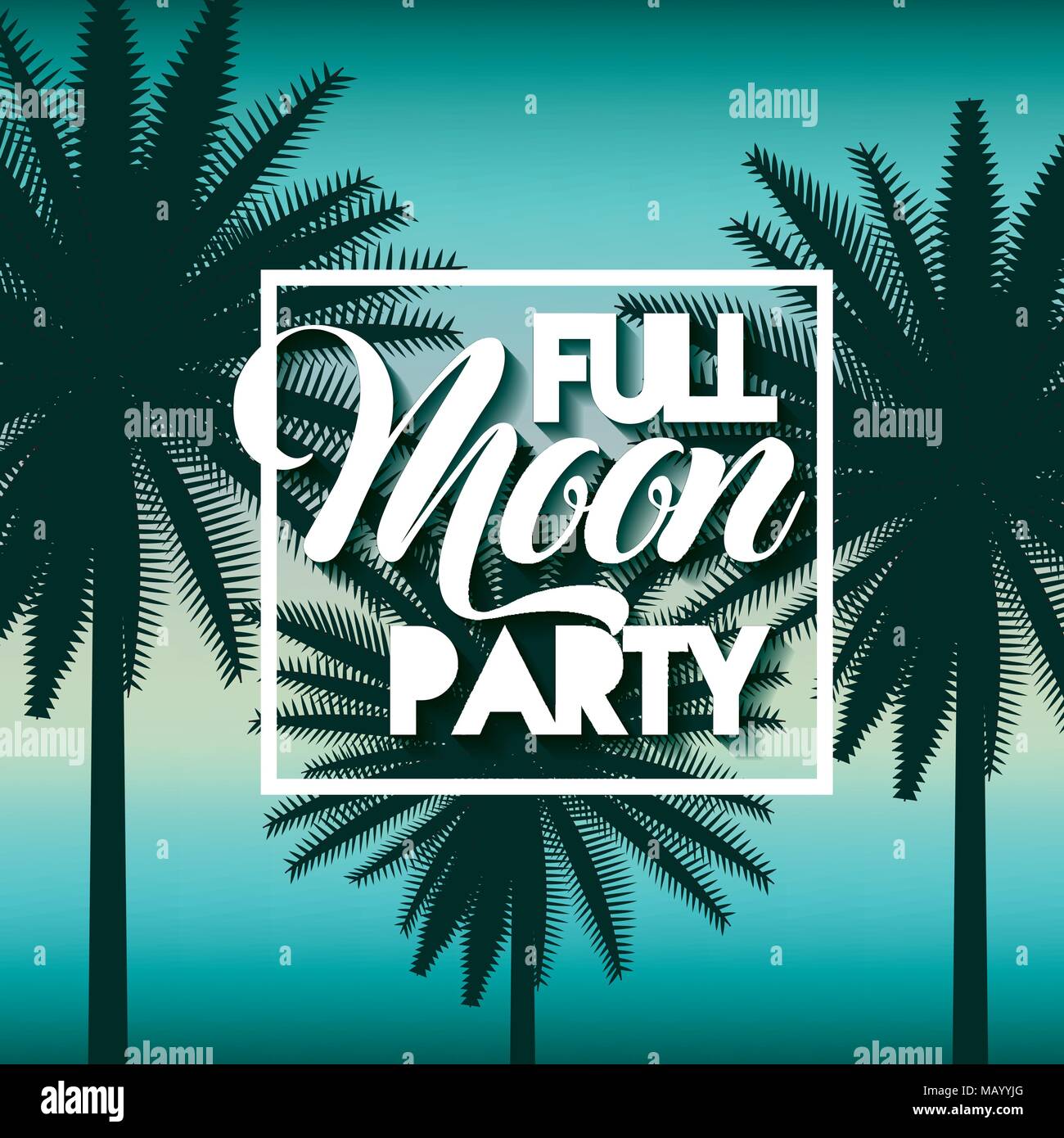 full moon party summer Stock Vector Image & Art - Alamy