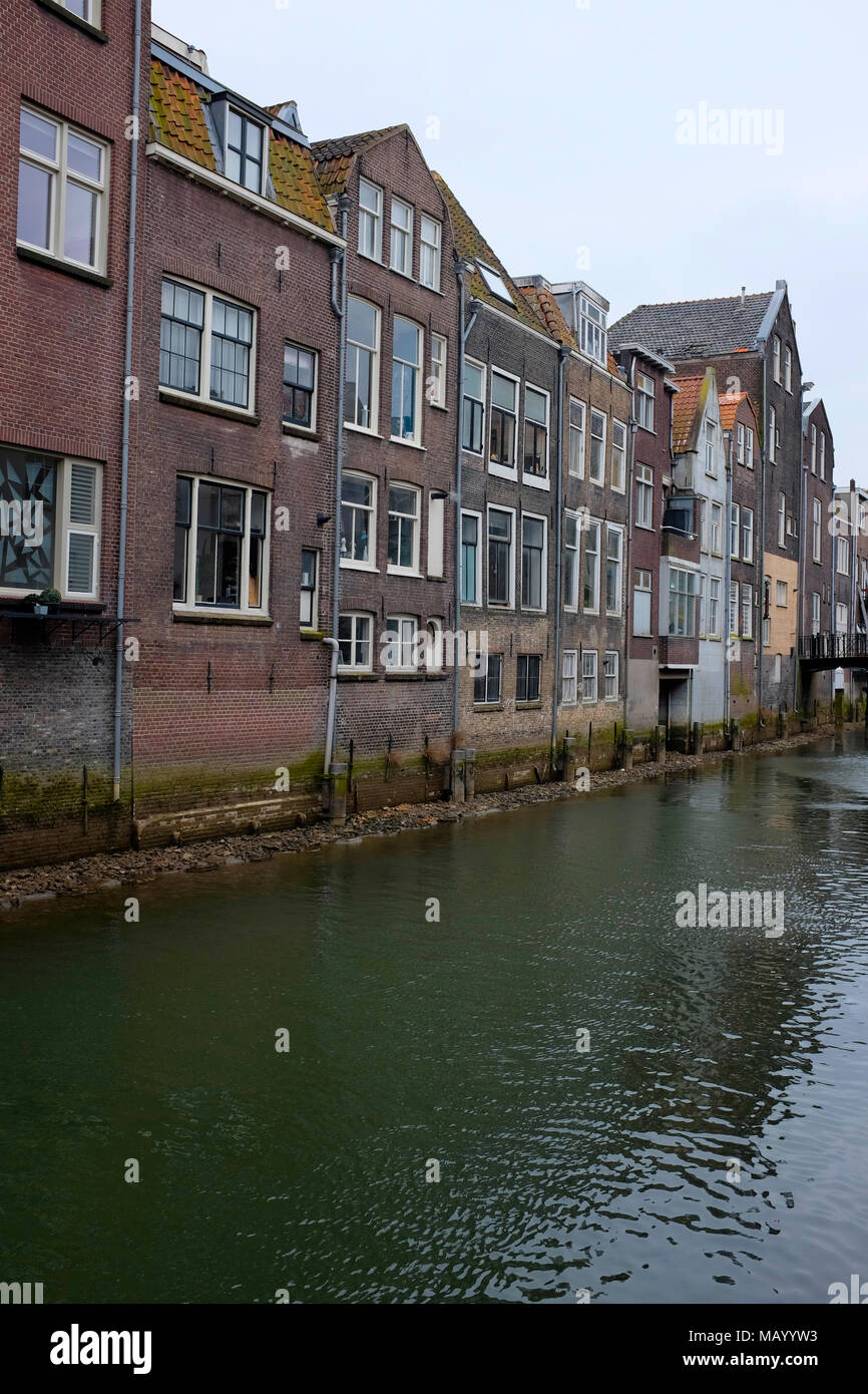 Old canal houses in Dordrecht, Netherlands Stock Photo Alamy