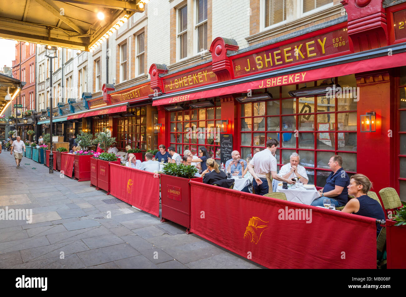 J Sheekey restaurant, London, UK Stock Photo