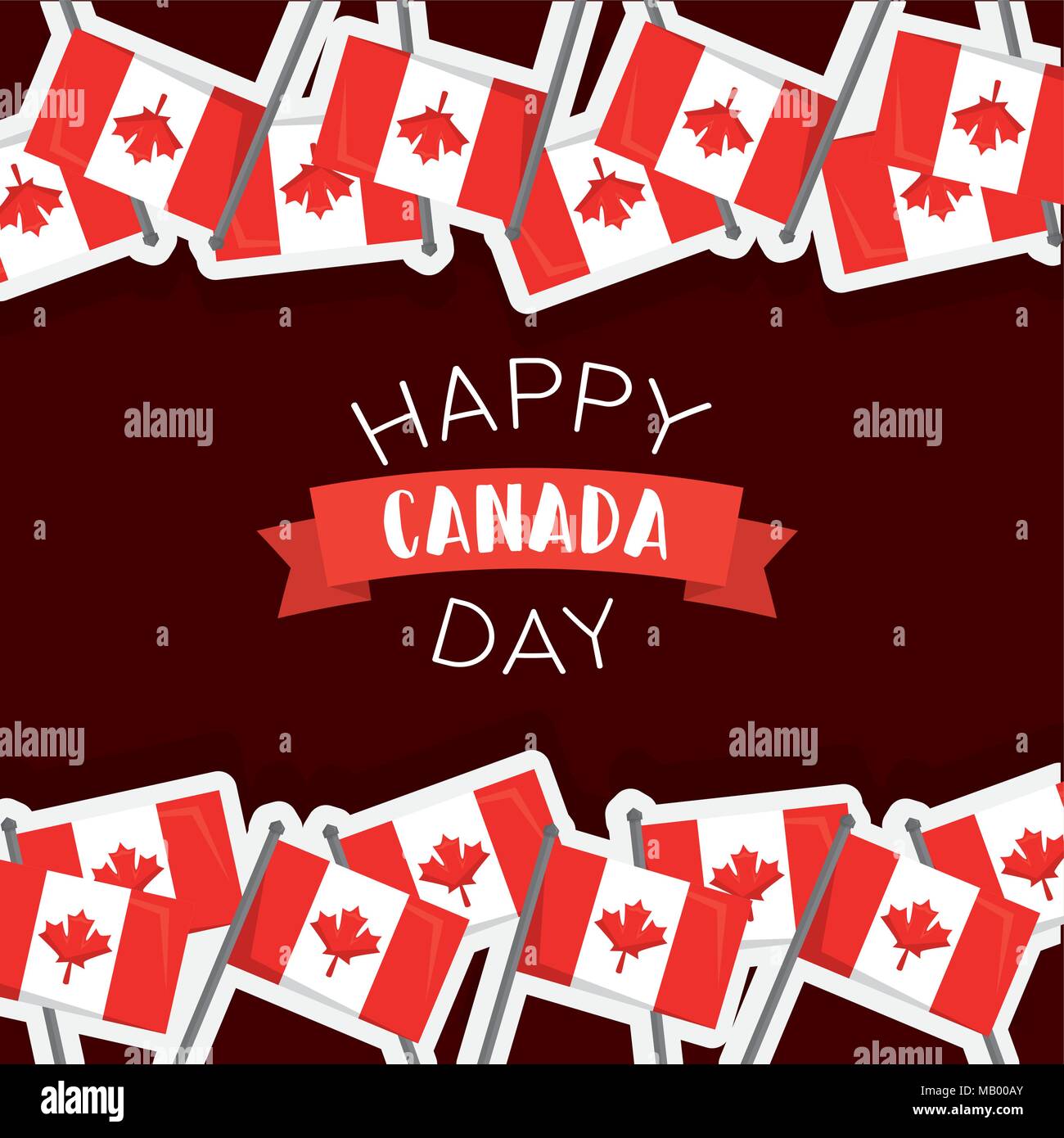 happy canada day Stock Vector Image & Art Alamy