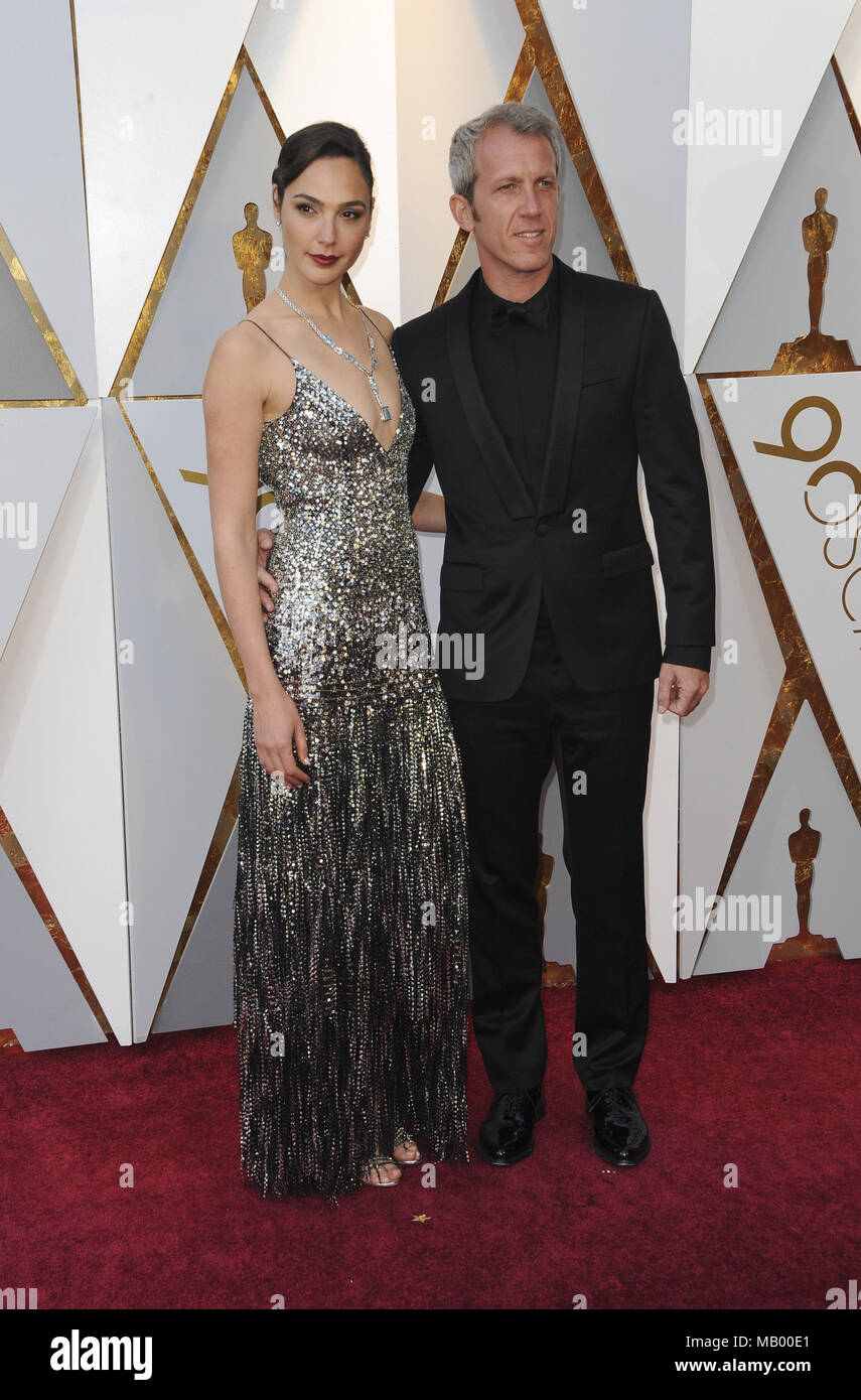 The 90th Academy Awards arrivals Featuring: Gal Gadot, Yaron Varsano