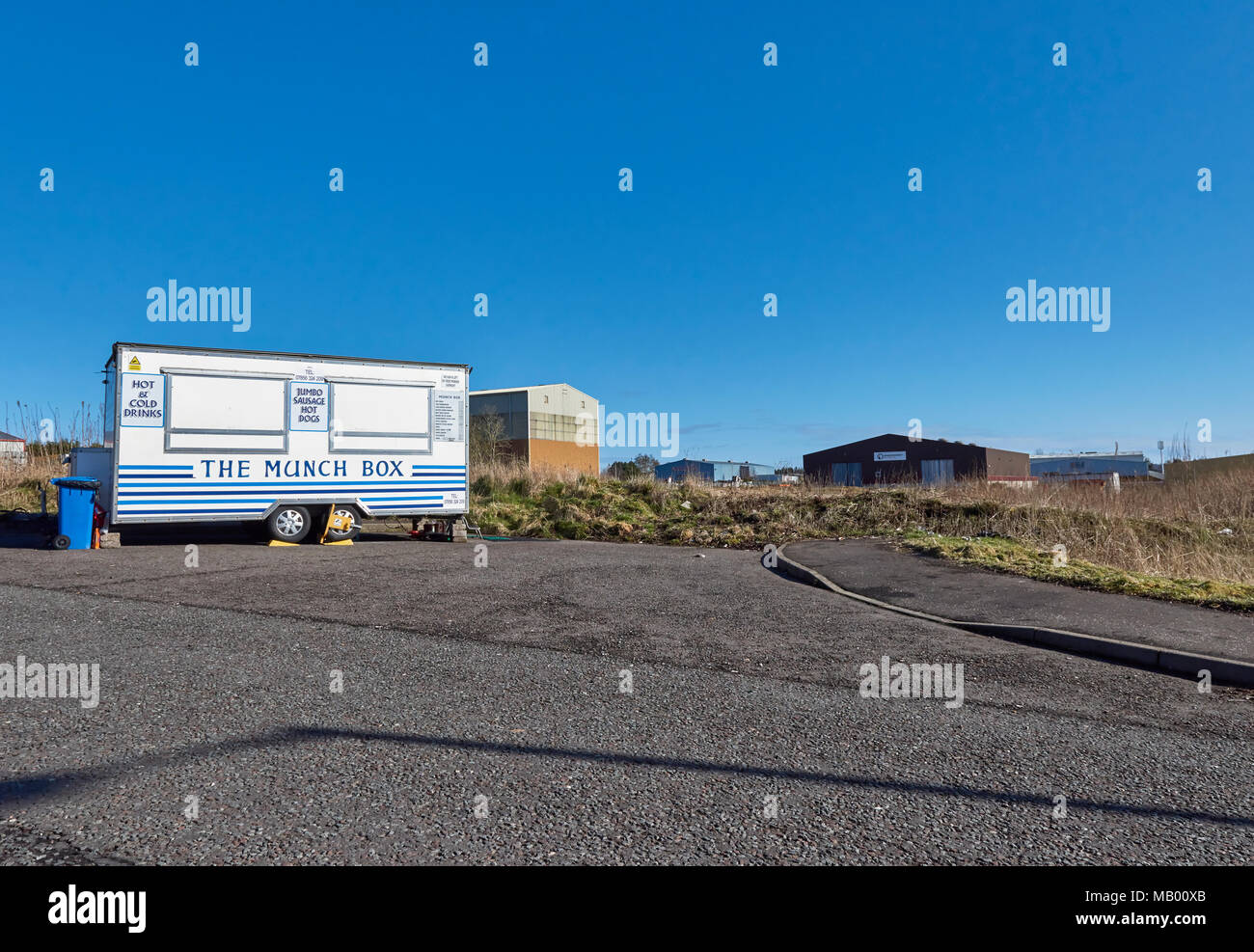 The Munch Box, a Mobile Catering unit placed on Kirkton Industrial estate in Arbroath, and