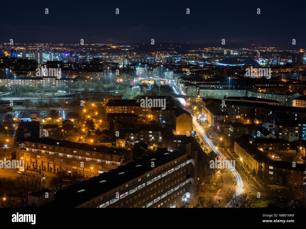 Glasgow City Aerial High Resolution Stock Photography And Images Alamy