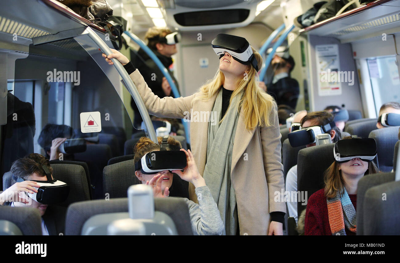 Commuters on a Chiltern Railways train to London experience a taste of