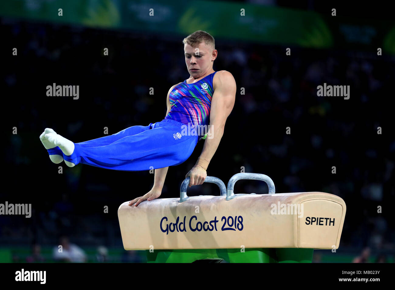Scotland's Hamish Carter on the Pommel horse during the men's men’s