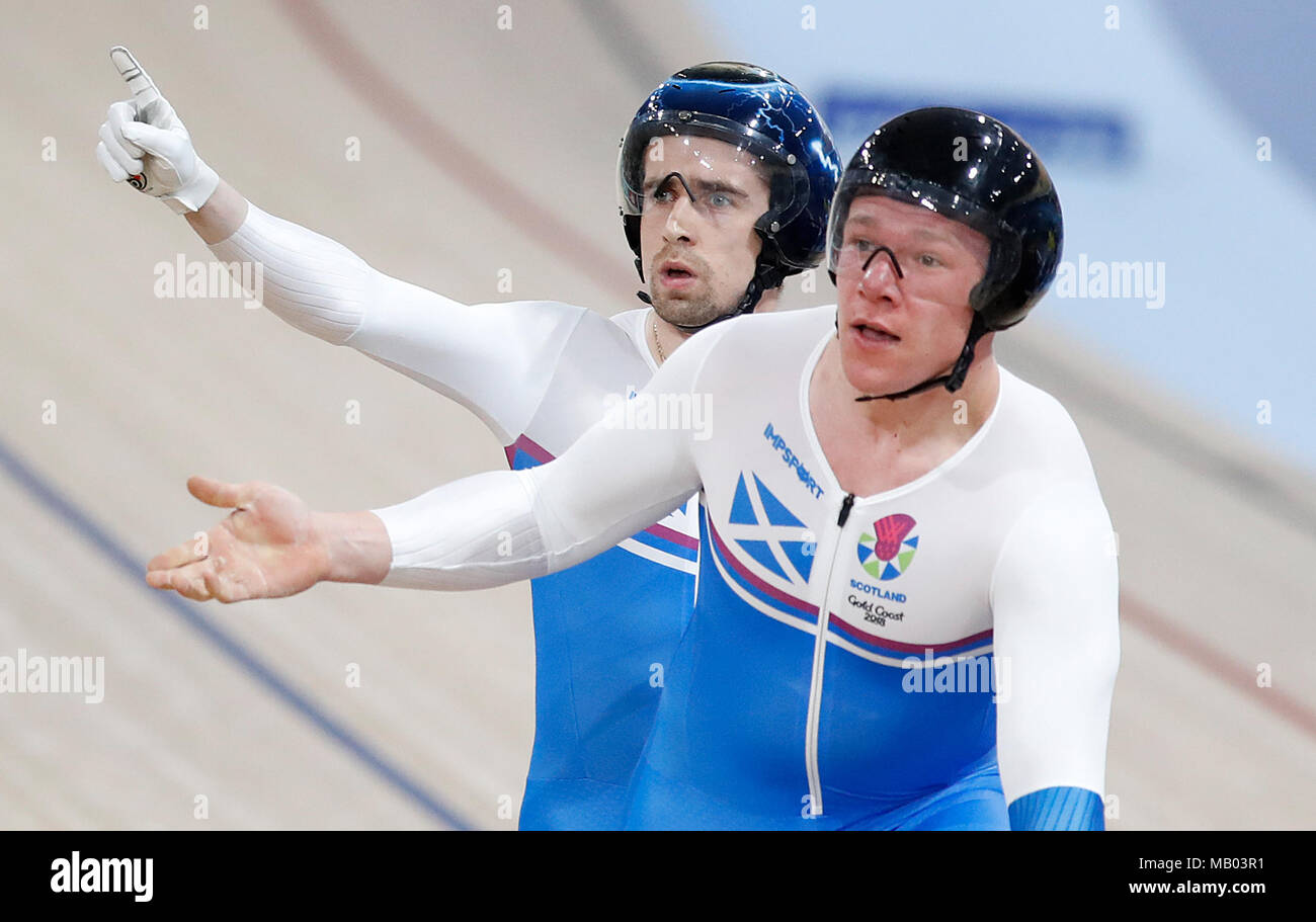 Scotland's Neil Fachie (left) and pilot Matt Rotherham celebrate ...