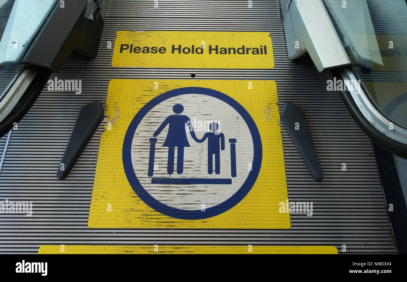 safety sign with diagram Stock Photo