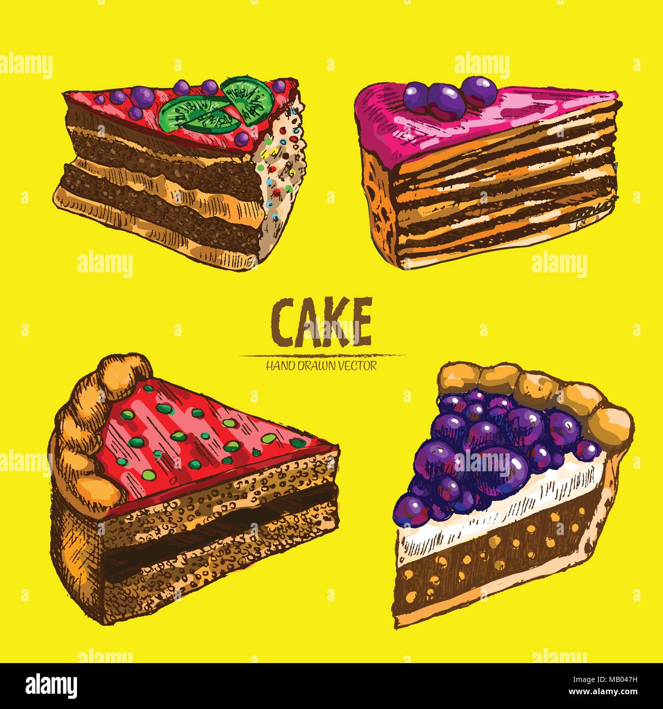 Drawing Digital illustration Graphic design Illustration Cake pattern  food baking recipe png  PNGWing