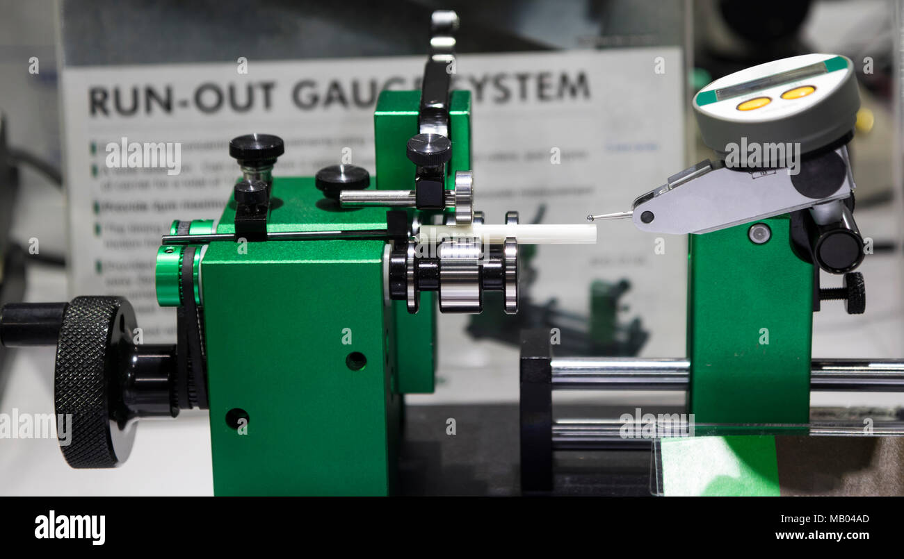 run out gauge for quality inspection ; QC Stock Photo Alamy