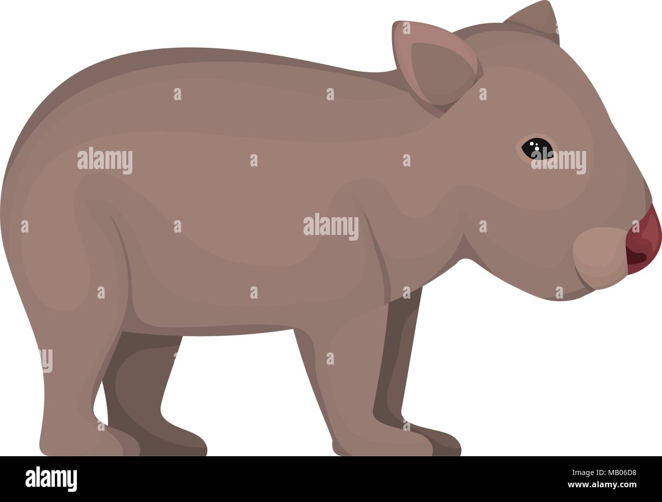 wild wombat australian creature Stock Vector Image & Art - Alamy
