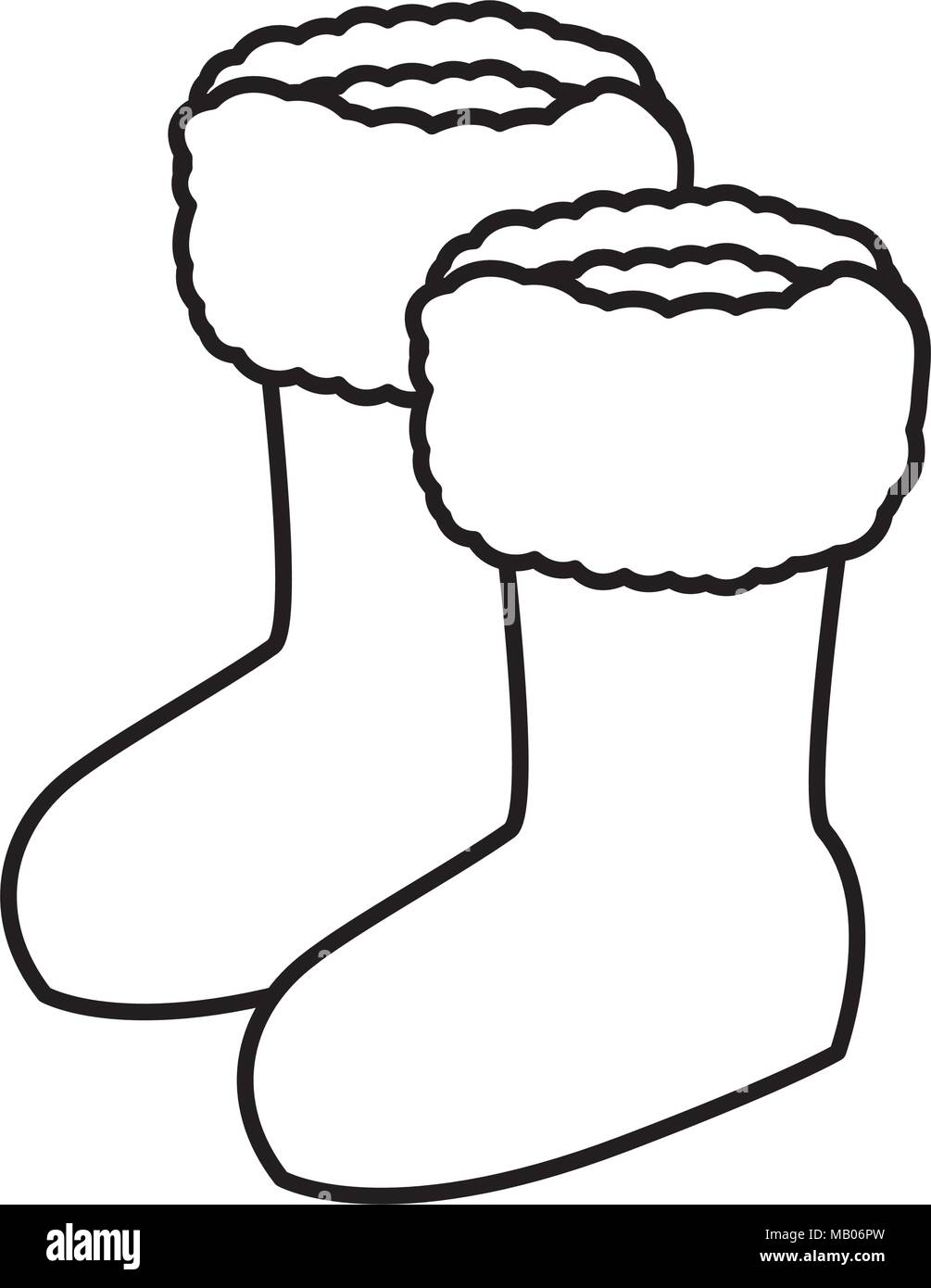 winter boots accessory icon Stock Vector Image & Art - Alamy