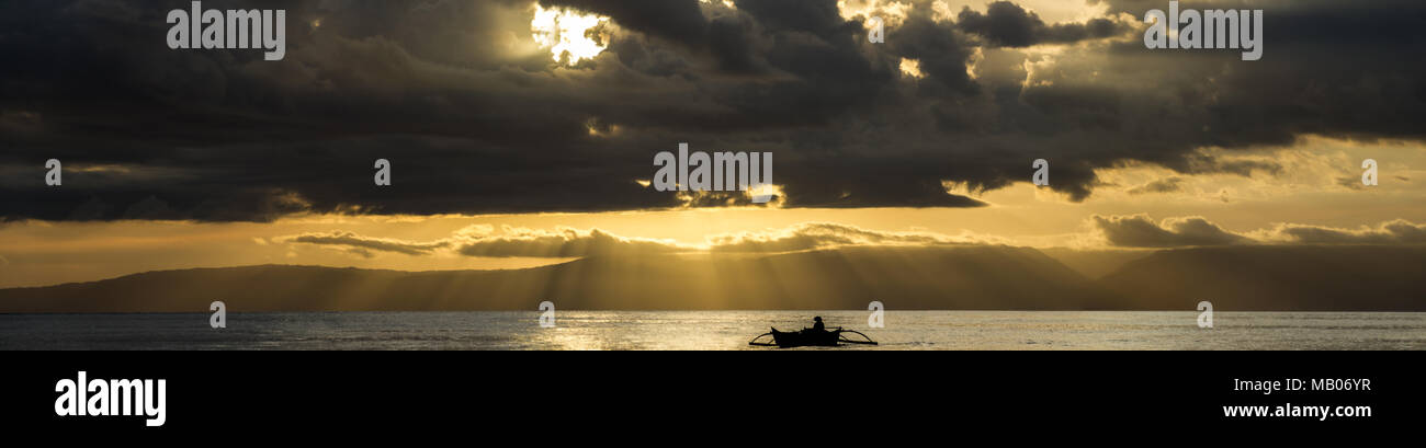 Balicasag Island(Philippines) ,19 March 2018, Sunset at  Balicasag Island Stock Photo