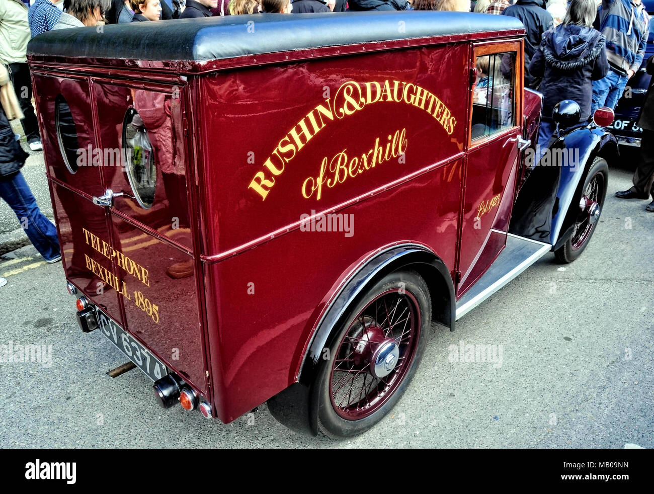 Austin 7 Van Stock Photo