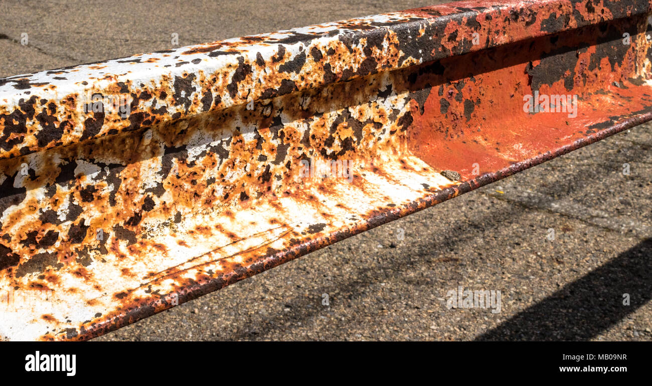 What Is Rusting Barrier Rusty barrier close-up Stock Photo - Alamy