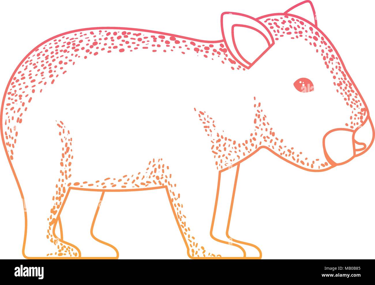 wild wombat australian creature Stock Vector Image & Art - Alamy