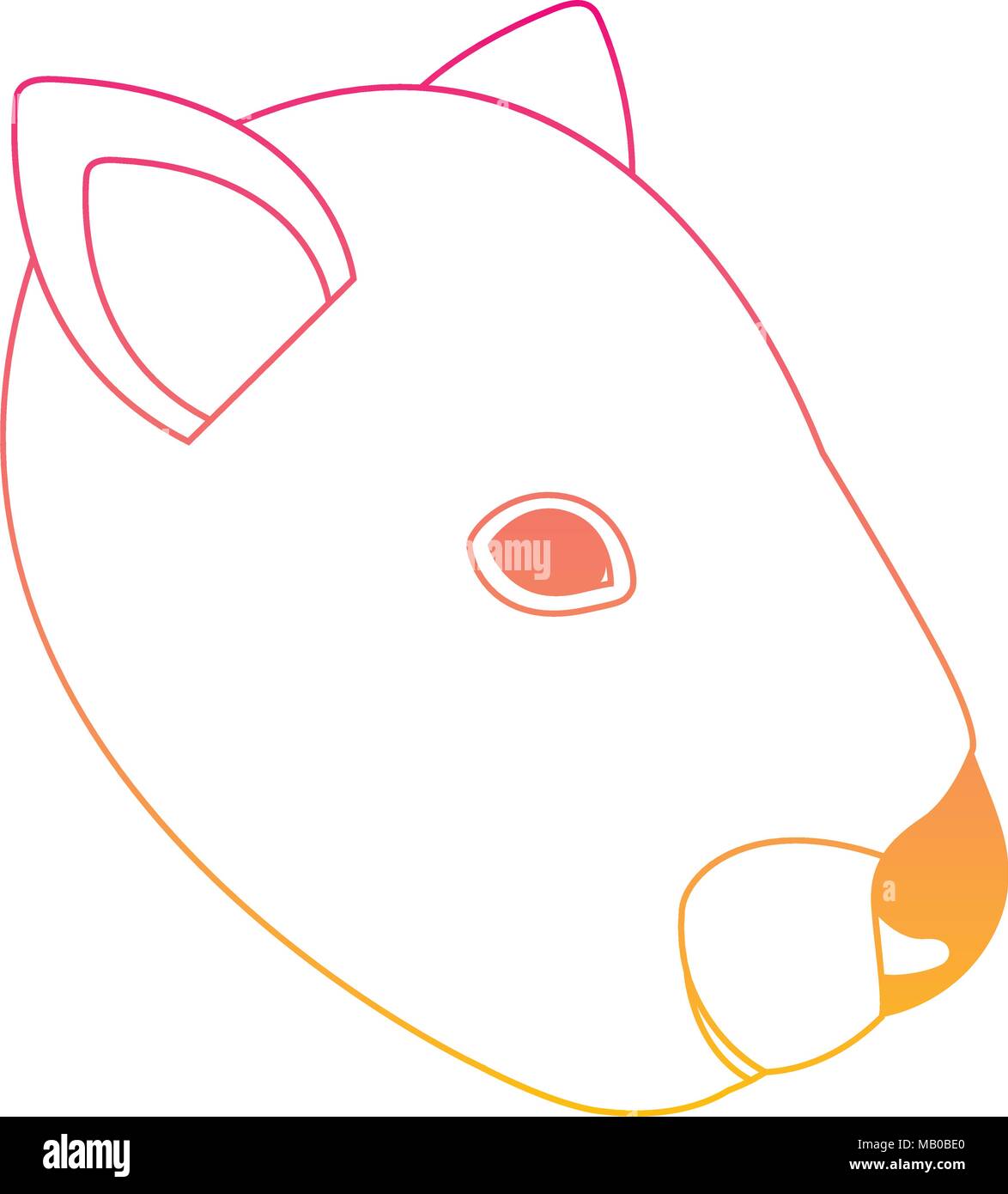 wild wombat australian creature head Stock Vector Image & Art - Alamy