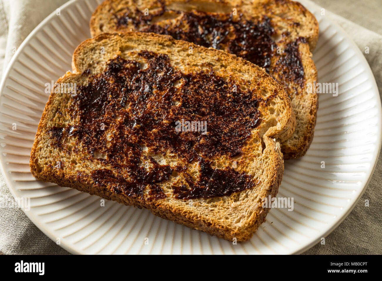 Delicious Australian Dark Yeast Extract Spread for Toast Stock Photo - Alamy