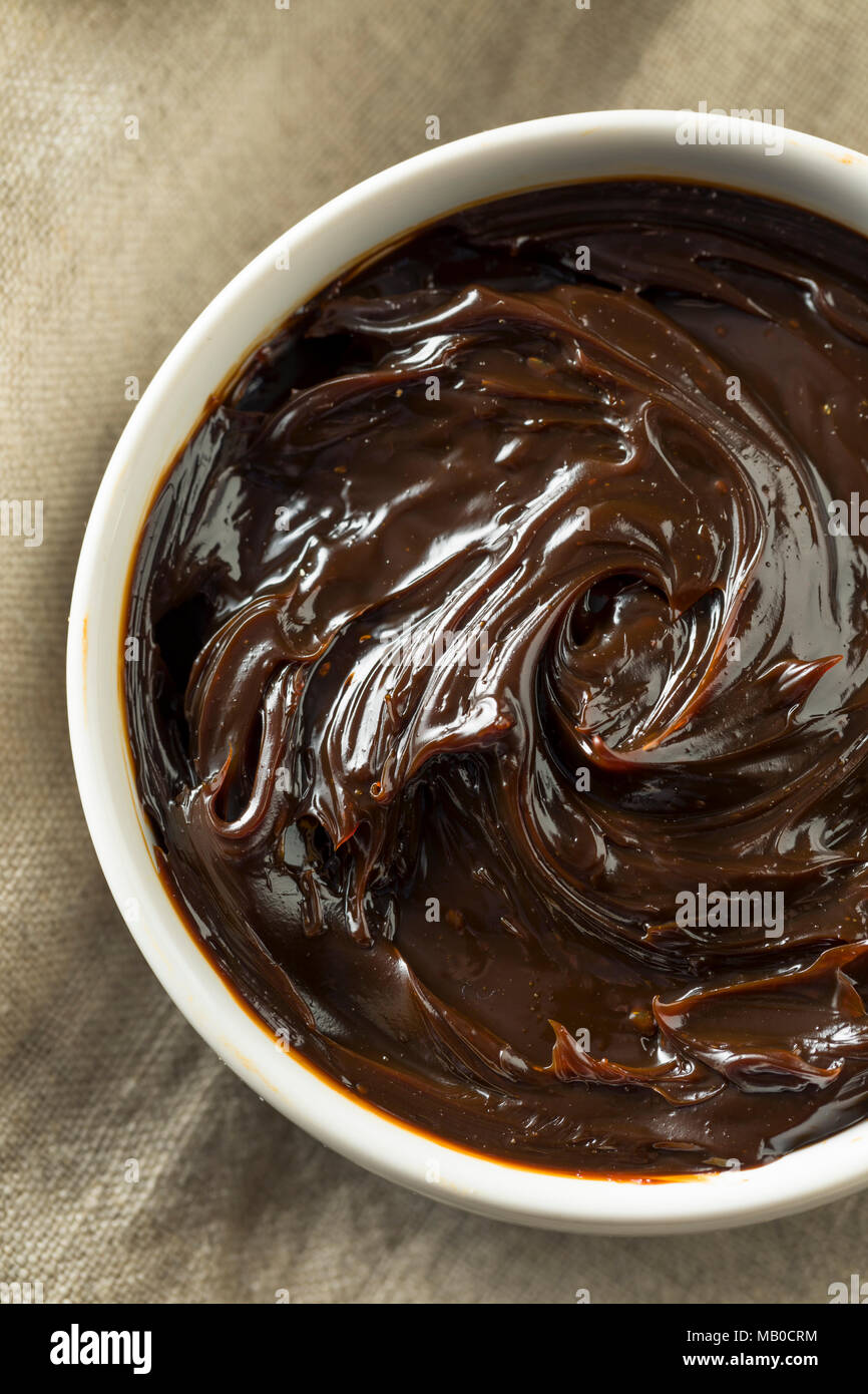 Delicious Australian Dark Yeast Extract Spread for Toast Stock Photo